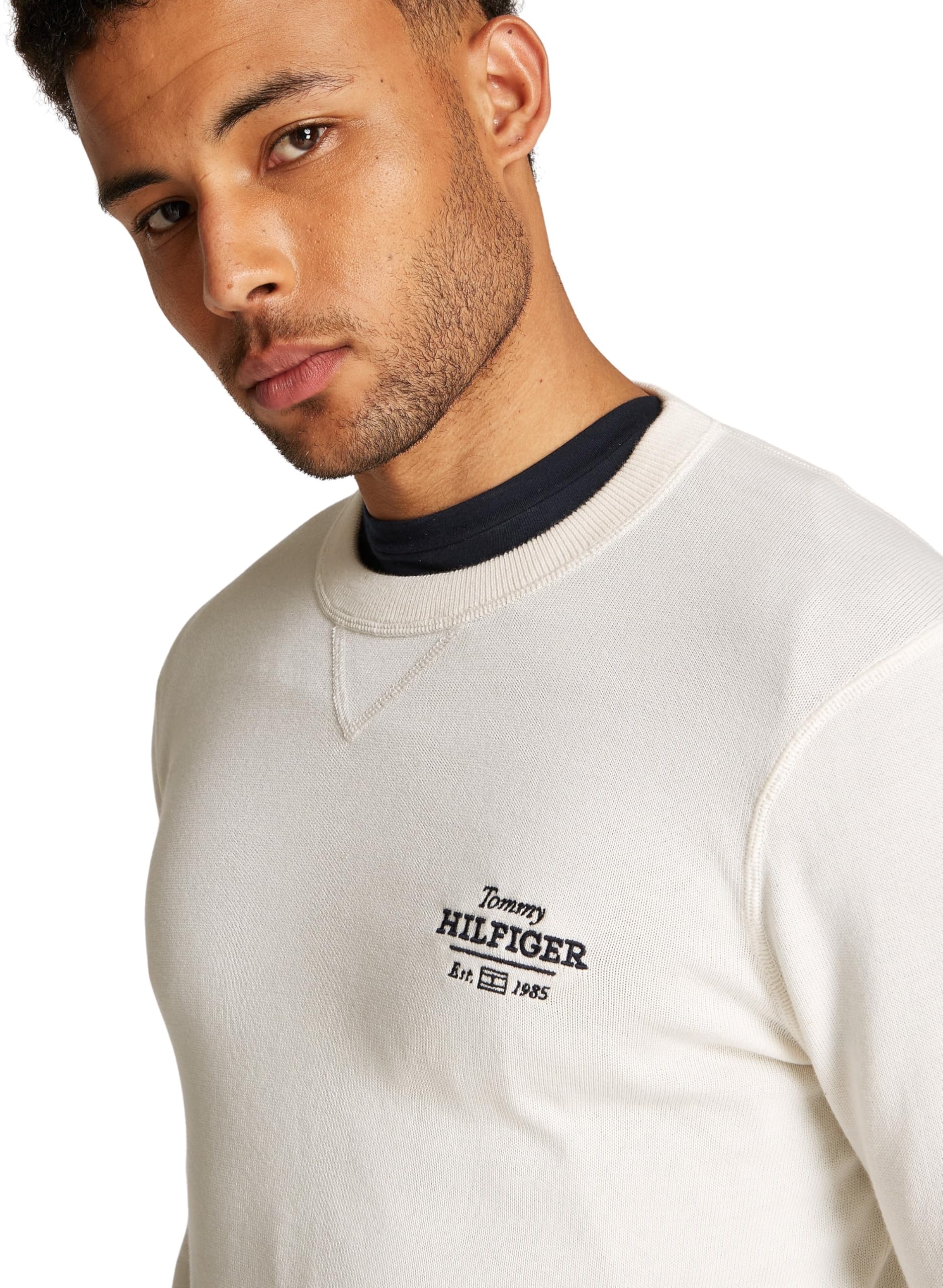 Tommy Hilfiger Jersey Hombre Graphic Cotton con Cuello Redondo