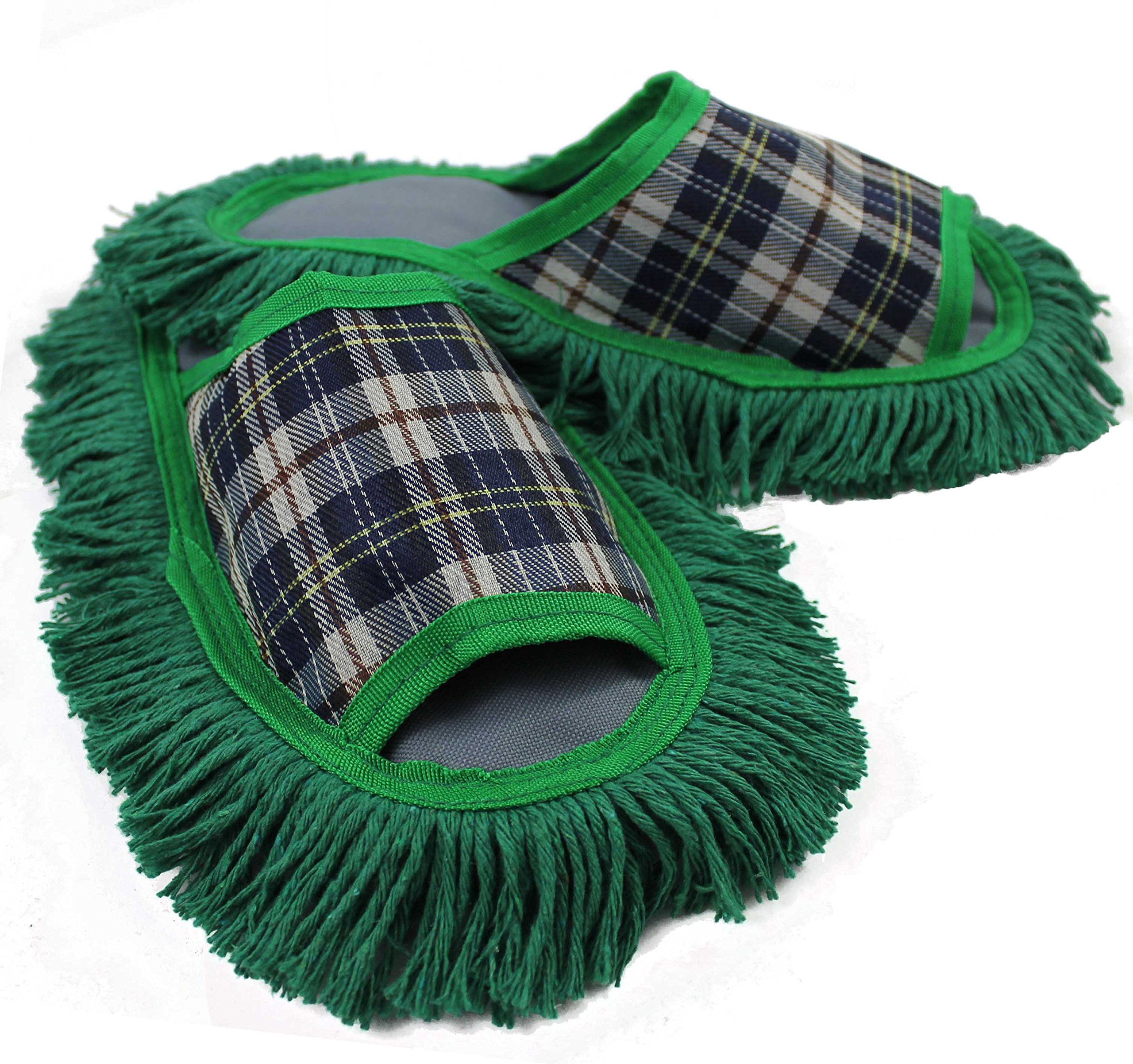 Mop chaussures en gris vert r-157 pour nettoyer le sol sans se baisser