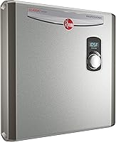 Vista 8 de Rheem RTEX-24 24kW 240V Calentador de agua eléctrico sin tanque, gris