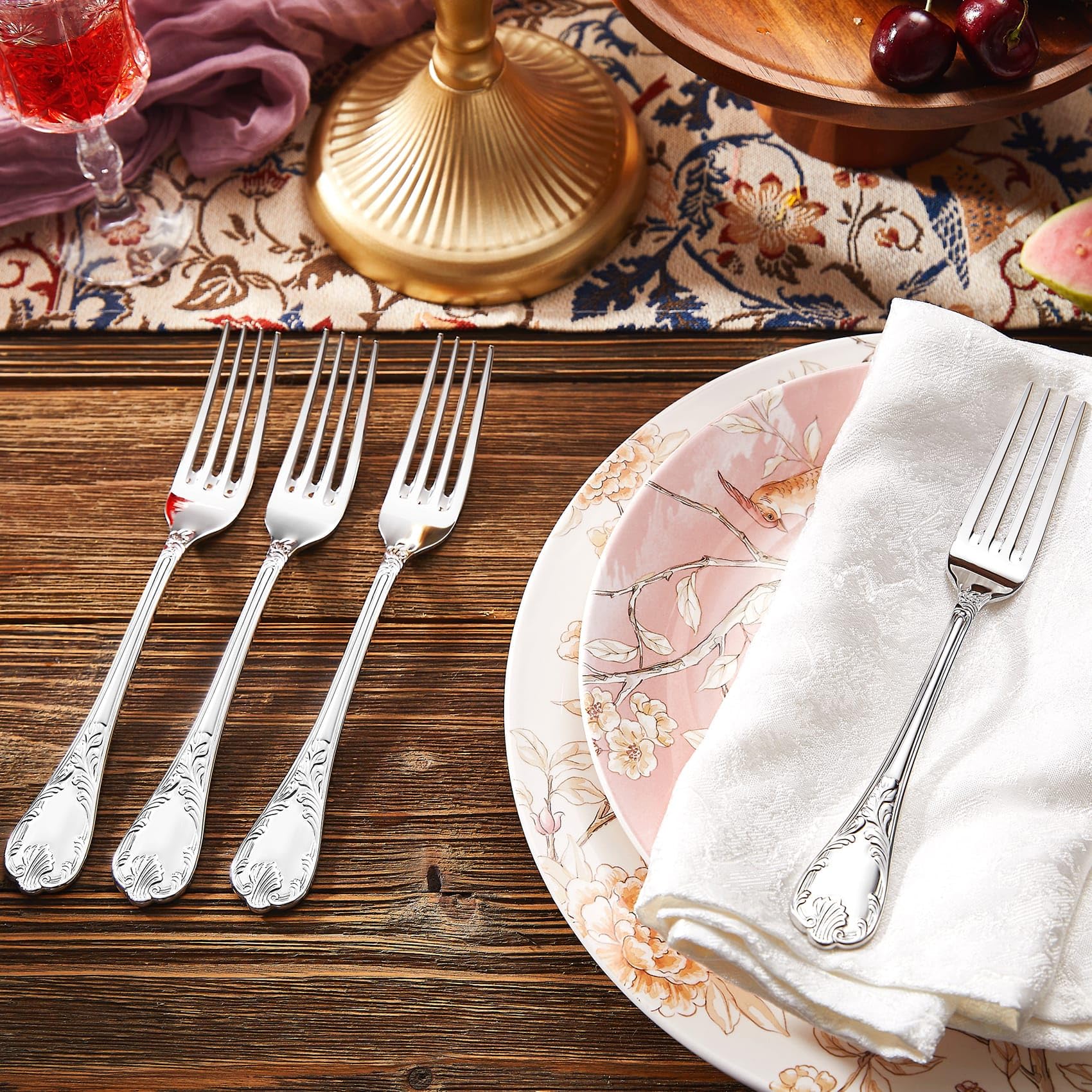 KEAWELL Premium Regalia 4-Piece 8-Inch Dinner Fork Set (4, Dinner Forks) — Amazon image 9