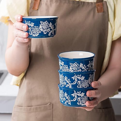 Miniatura 4 de Wisenvoy Ramekins Ramekins - Ramequines de cerámica para horno de 8 onzas, Ramekins Creme Brulee