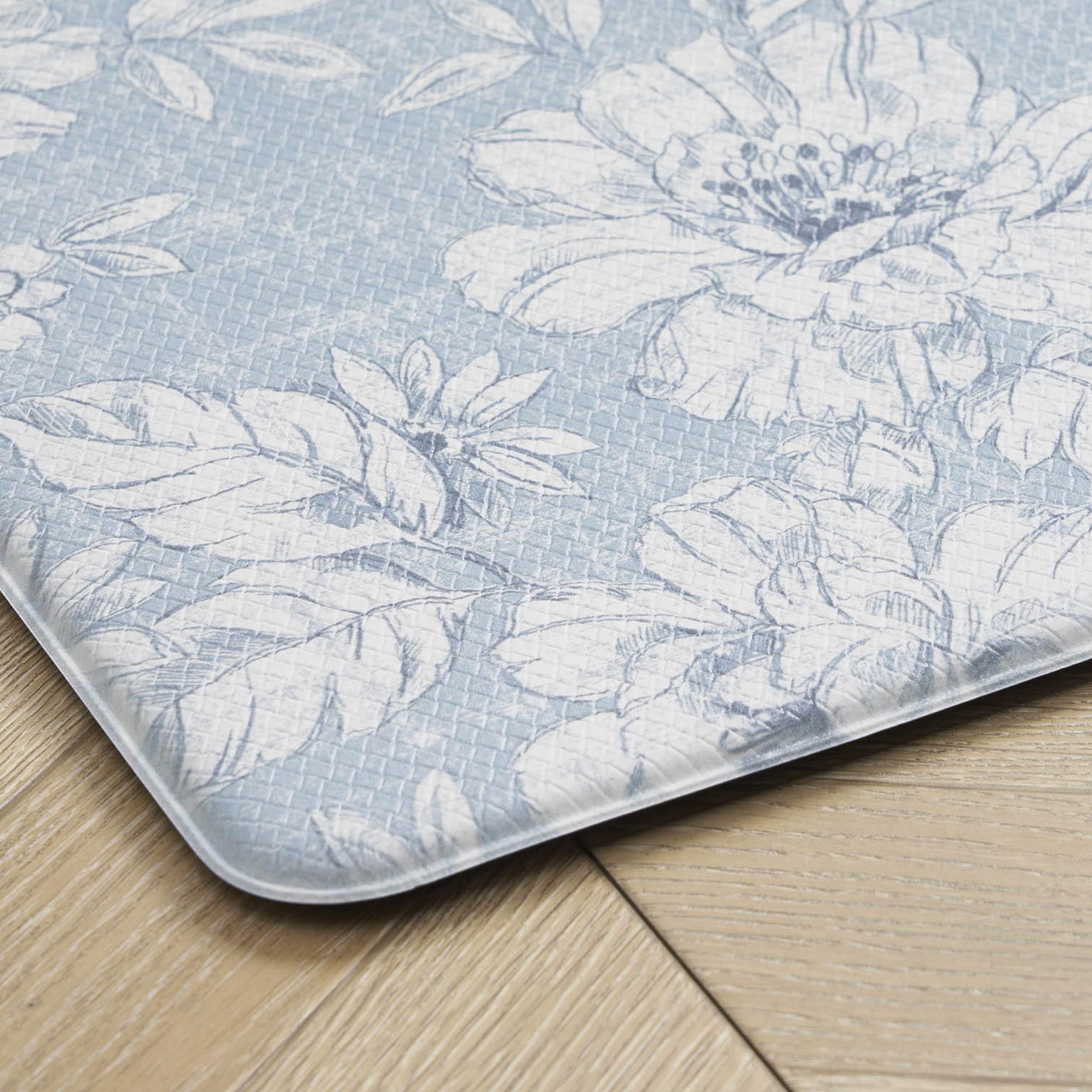 Amazon.co.jp: Laura Ashley - 抗疲労キッチンマット、アイリスの花柄 