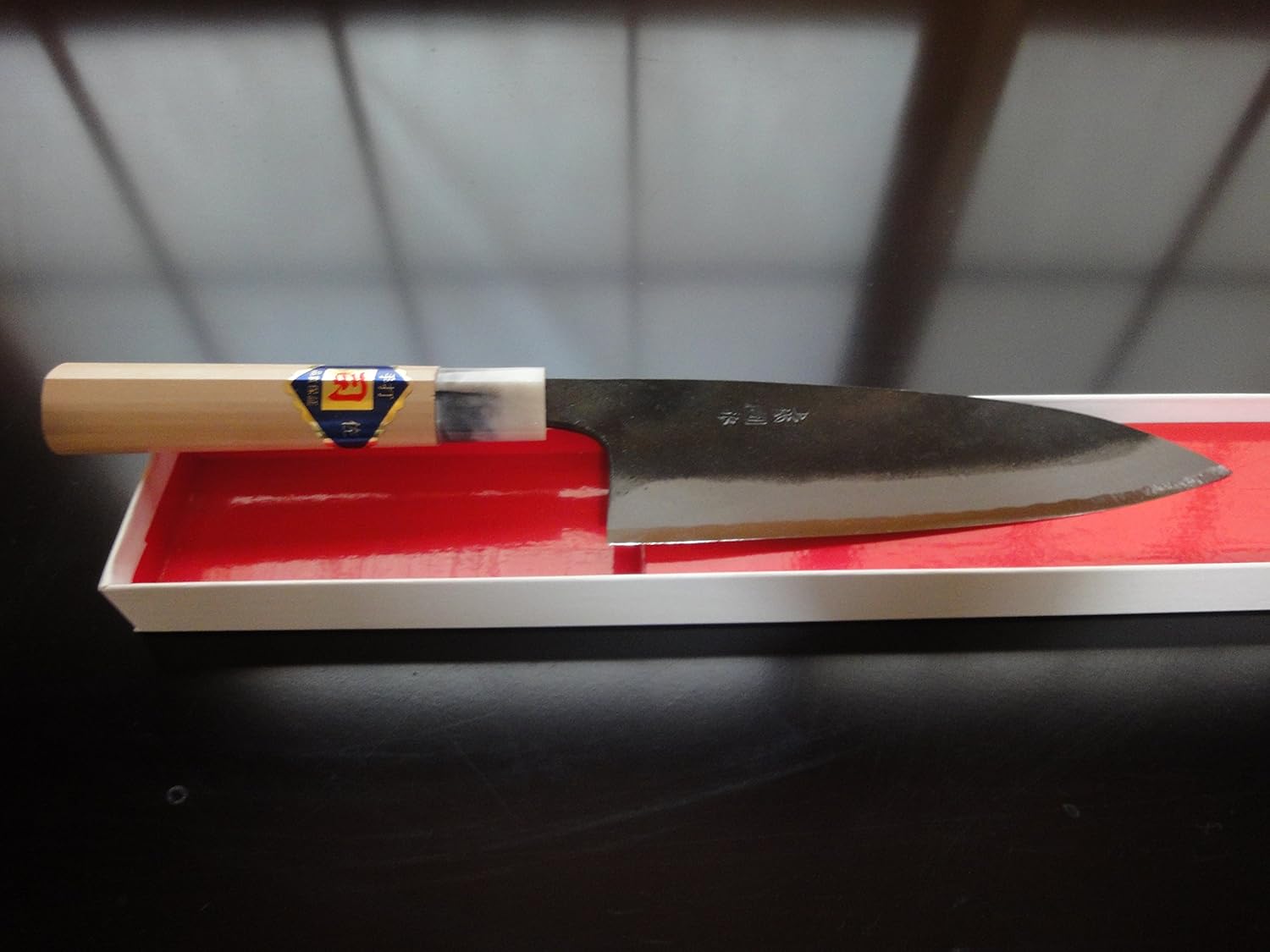 Handmade Santoku (185mm Blade) White Steel-1/japanese Sushi Kitchen Chef Knife