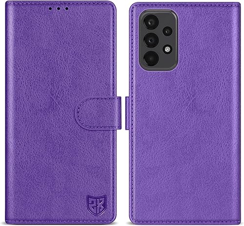 ZZXX Funda tipo cartera para Samsung Galaxy A23 5G4G con bloqueo RFID, ranura para tarjetas, función atril, cierre magnético, funda protectora de