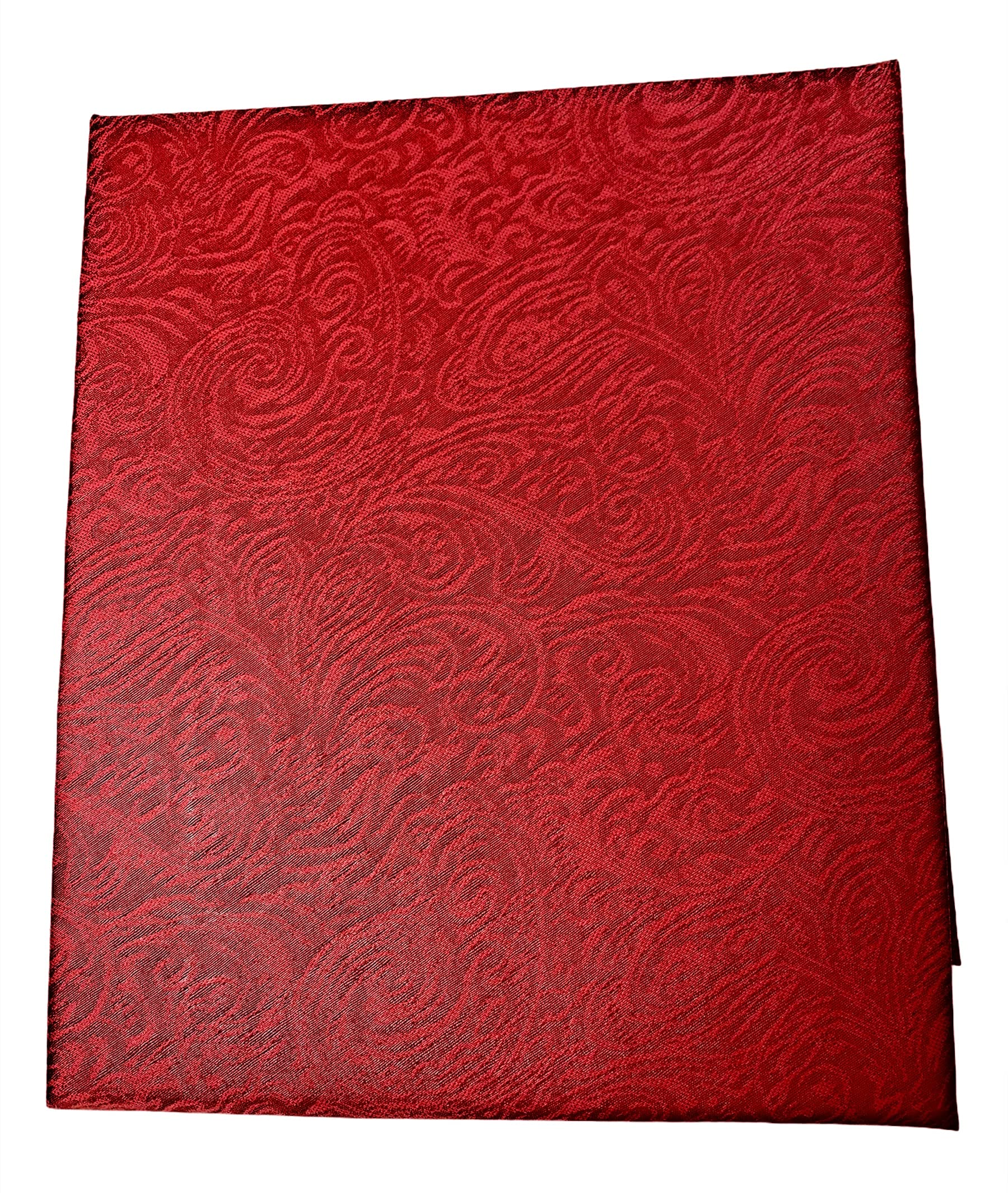 Nappe rouge anti-tache Martina 160cm pour repas de famille chaleureux