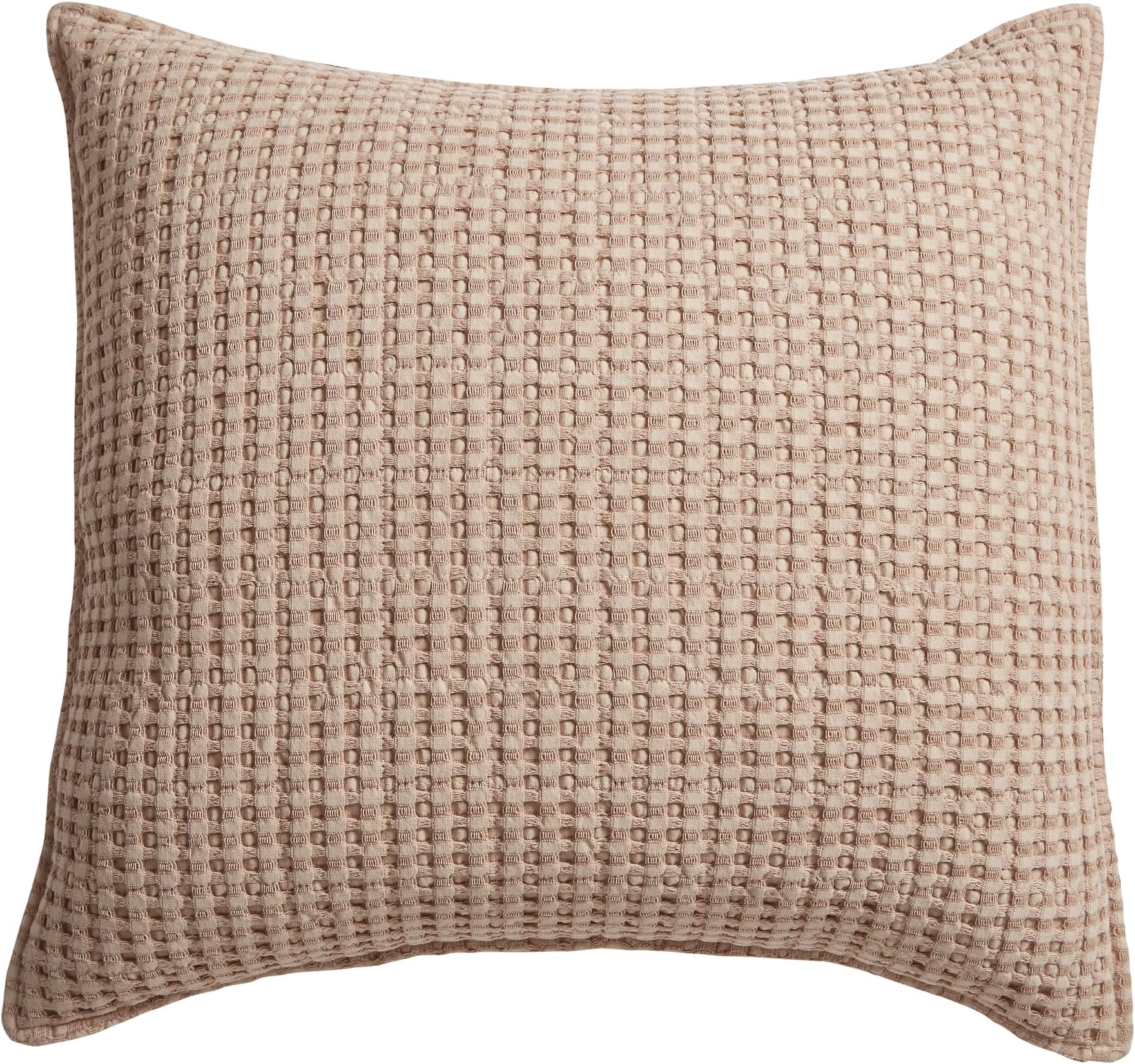 Levtex Home - Mills Waffle - Decorative Pillow - Poly Filled - Blush - Sham Size (20 x 20in.)