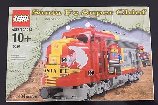 Lego 10020 Santa Fe Super Chief Lokomotive