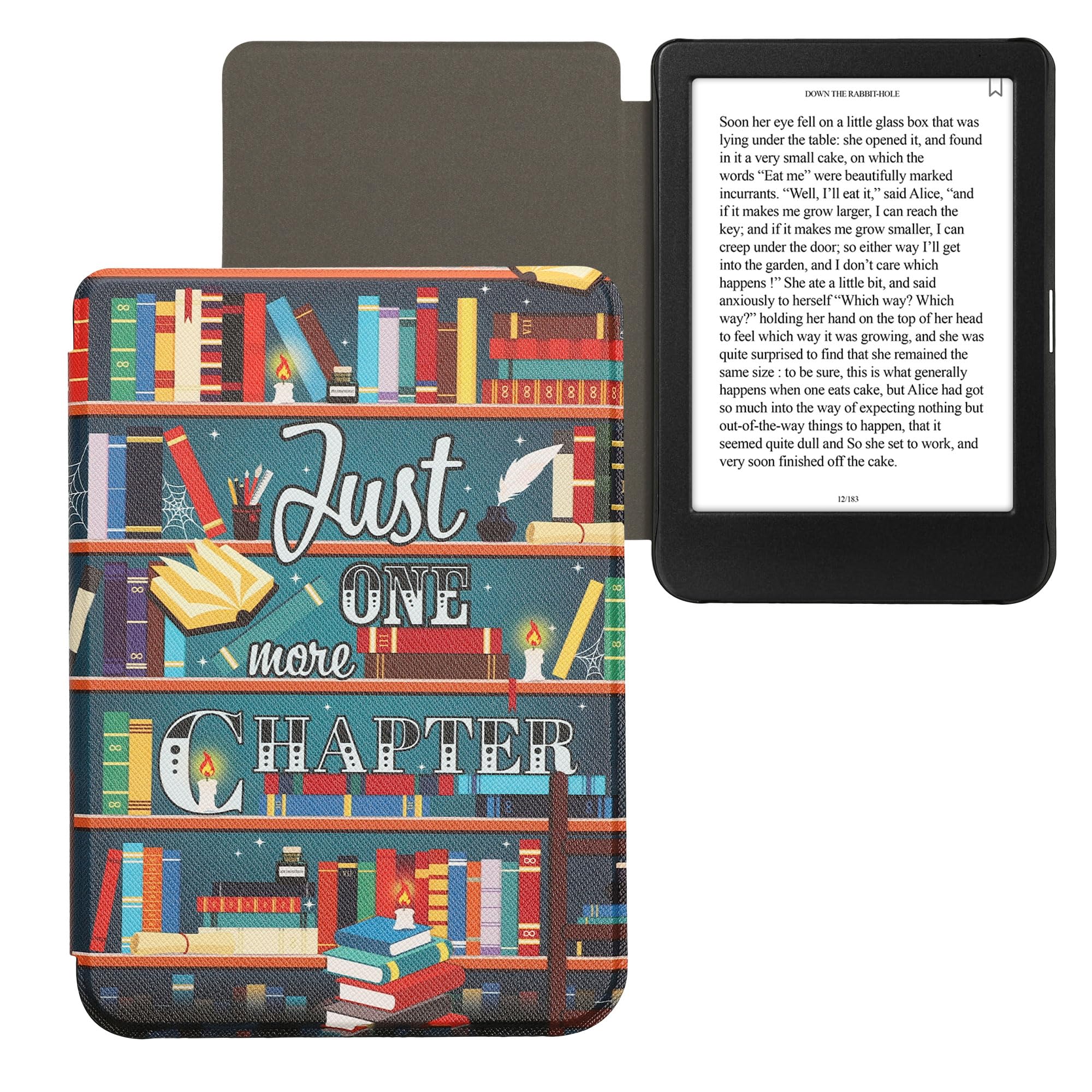 kwmobile Étui Compatible avec Kobo Clara BW/Colour Coque - Étui à Rabat magnétique Tablette eReader Similicuir - Multicolore