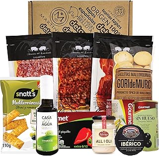 Präsentbox, Spanische Geschenke I Tapas I Geschenk für Feinschmecker und Spanienfans, Pata negra