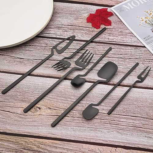 Miniatura 9 de JASHII 8 cucharas de mango largo para colgar, cuchara de té helado, cuchara de café, cucharas agitadoras de acero inoxidable 304 para té, postre,