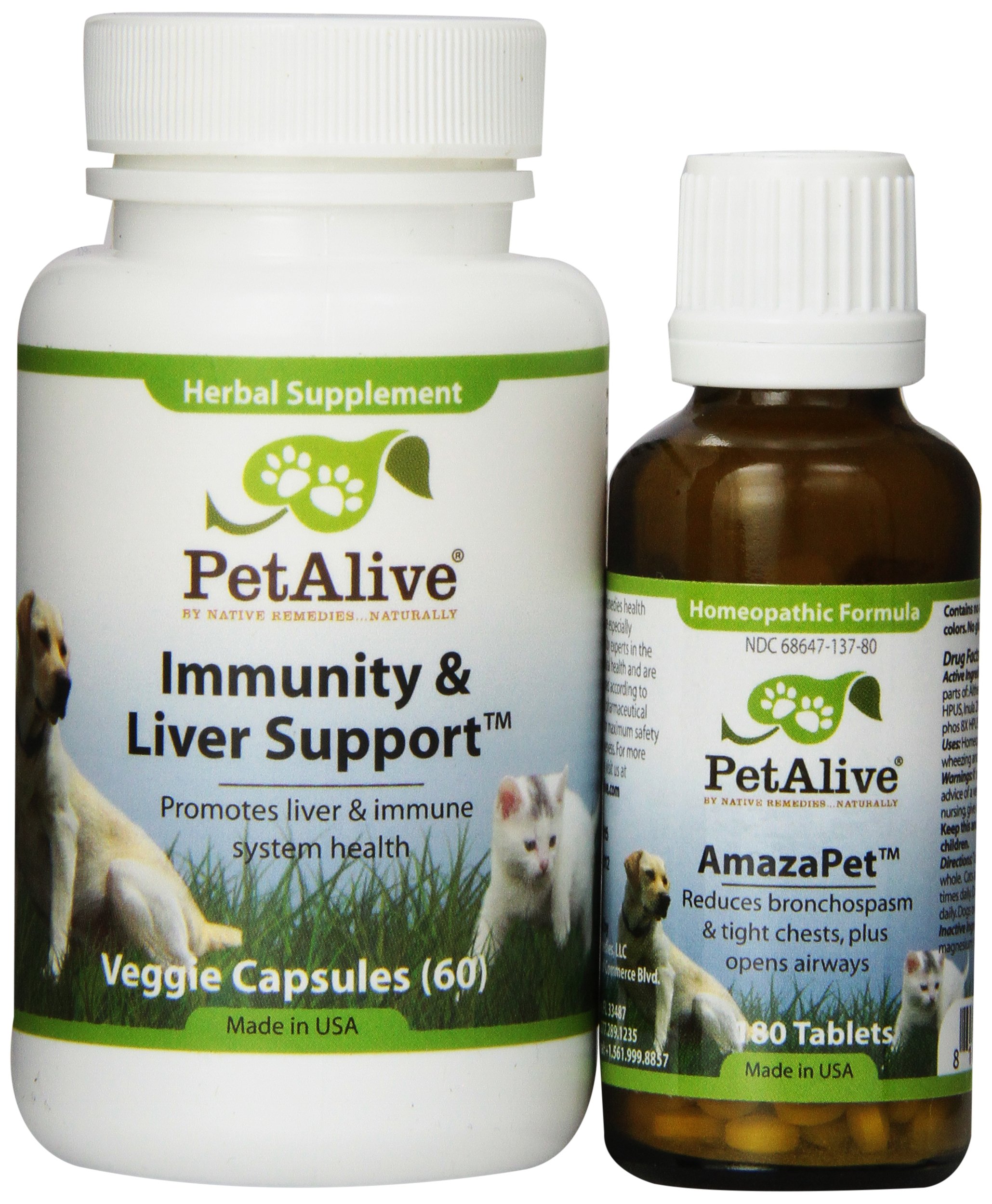 PetAlive AmazaPet and Immunity & Liver Support ComboPack