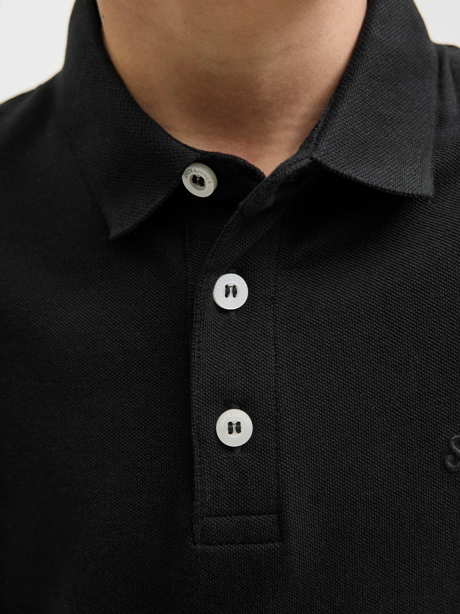 JACK & JONES Jjepaulos Polo Ss Noos Jnr, czarny, 164