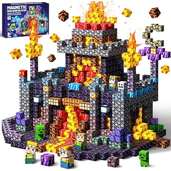 COOLJOYA Magnetische Bausteine, Magnetbausteine ab 4 Jahre, 150 Teile Magnetische Bauwelt Spielzeug Magnetbl&ouml;cke f&uuml;r Kinder a