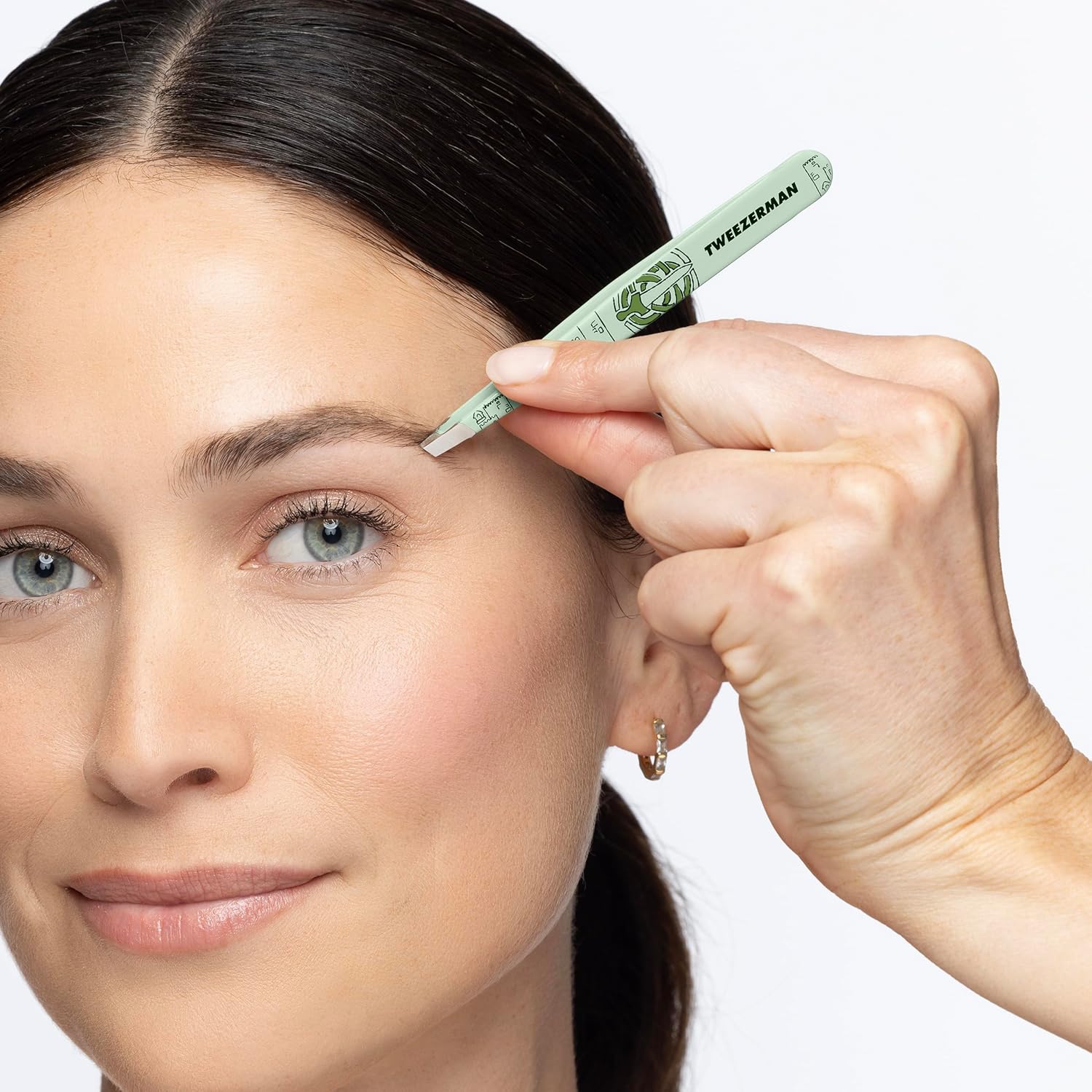 Tweezerman Merida Slant Tweezer - Eyebrow Tweezers for Women and Men