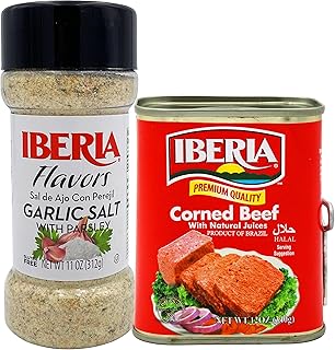 Iberia Corned Beef, 12 oz + Iberia Garlic Salt With Parsley, 11 Ounce