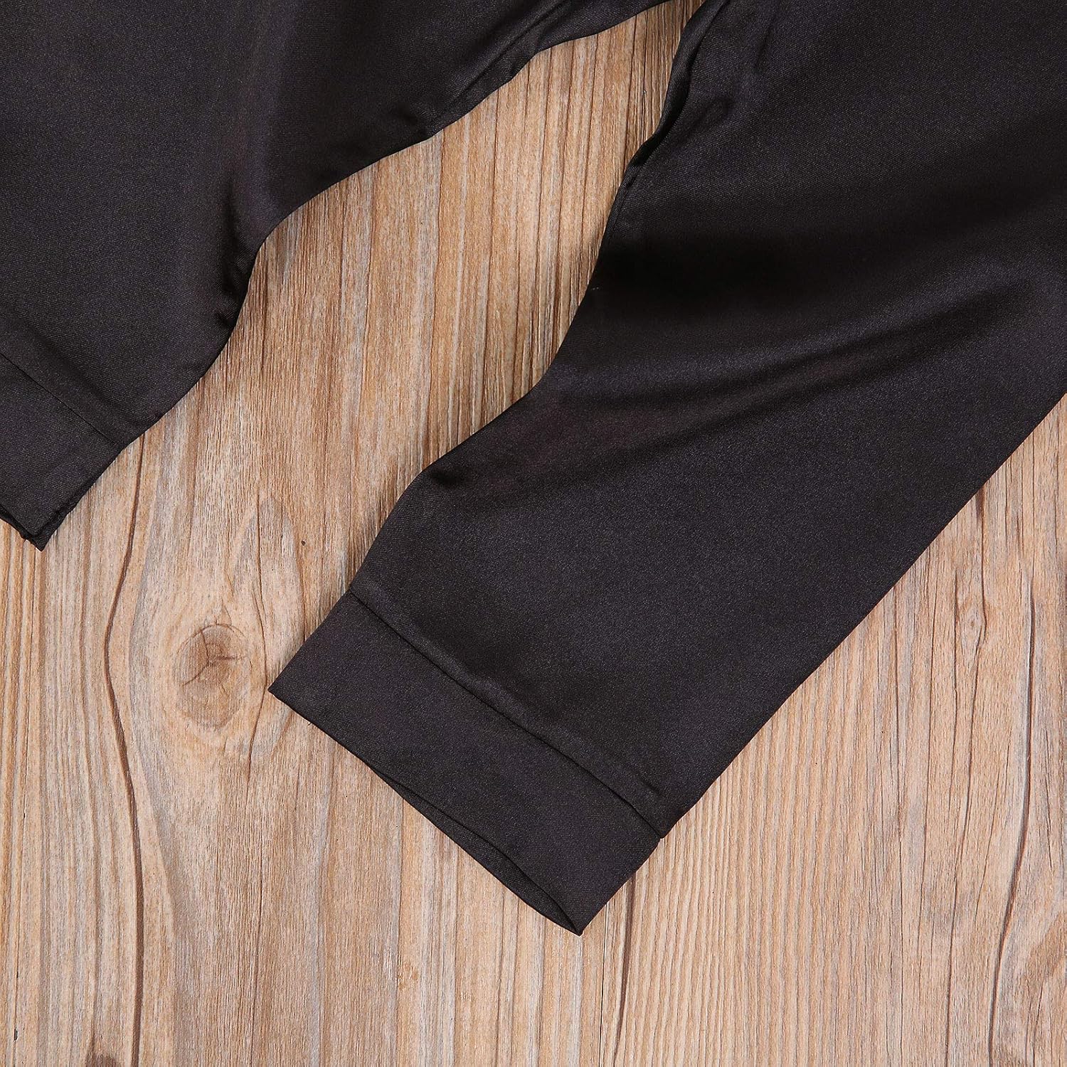 Kids Baby Girl Boy Satin Pajamas Set Button Down Sleep Shirt Top+Long Pants Bottoms Sleepwear Loungewear Clothes - Image 6