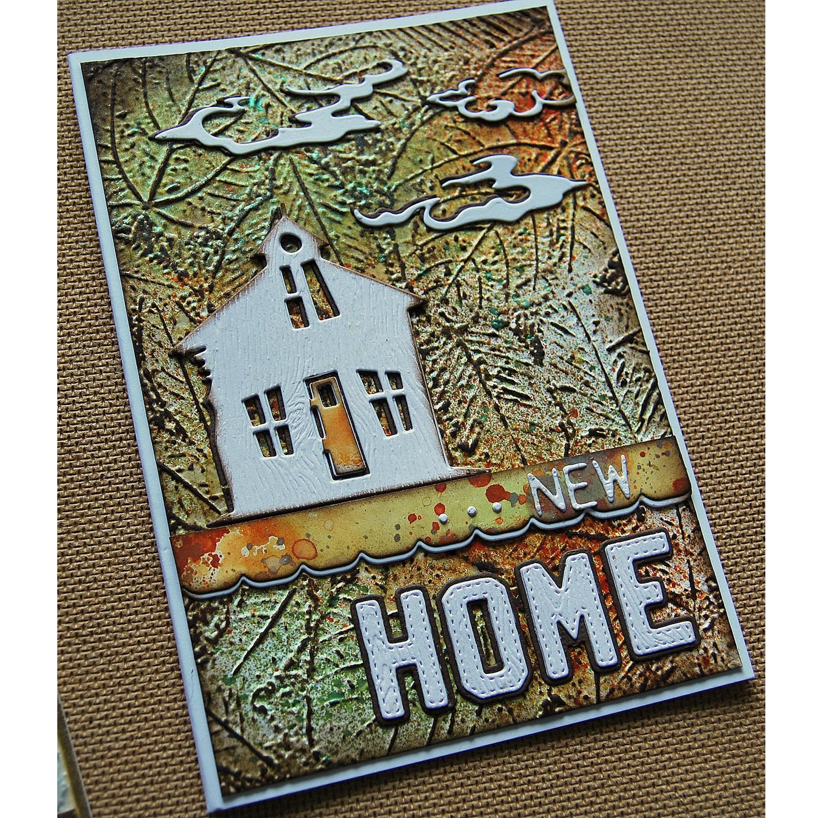 Plaques de Gaufrage - SONEW - Lot de 3 - Plastique Durable - Pour Scrapbooking - 14,6 x 10,3 cm