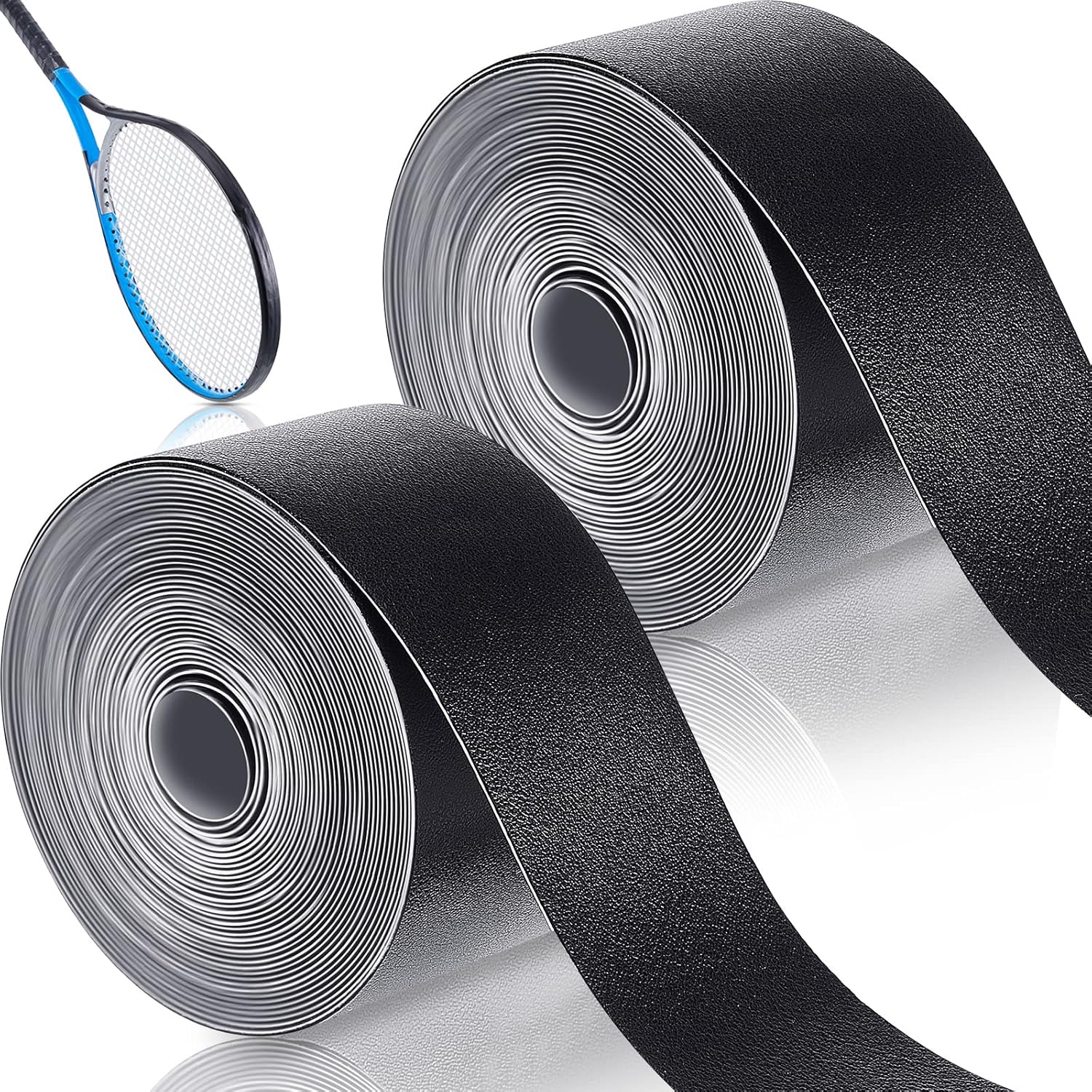 2 Pieces Racket Protection Tape Racquet Head Guard for Tennis