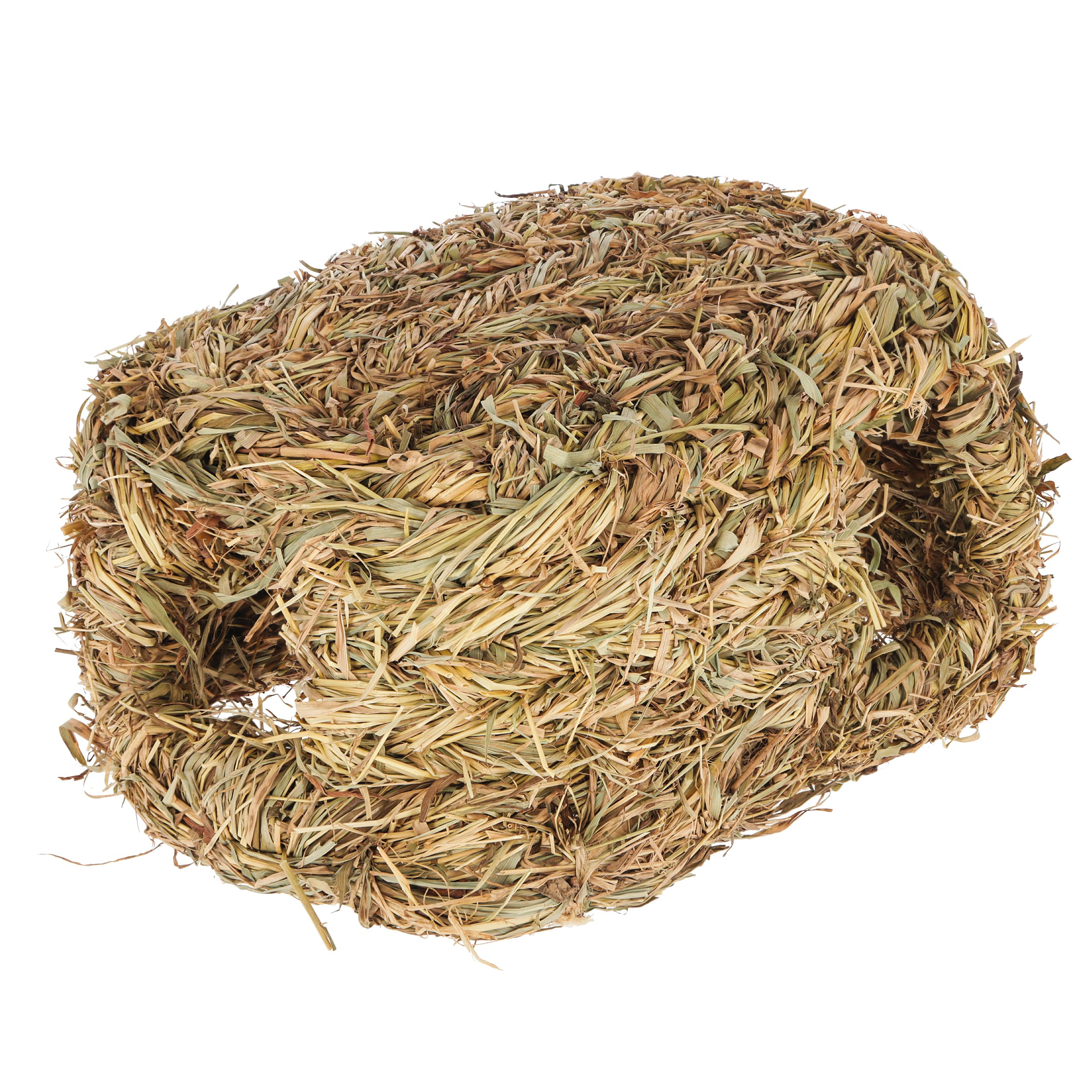 Casa de hierba con 2 agujeros, 28 cm de longitud