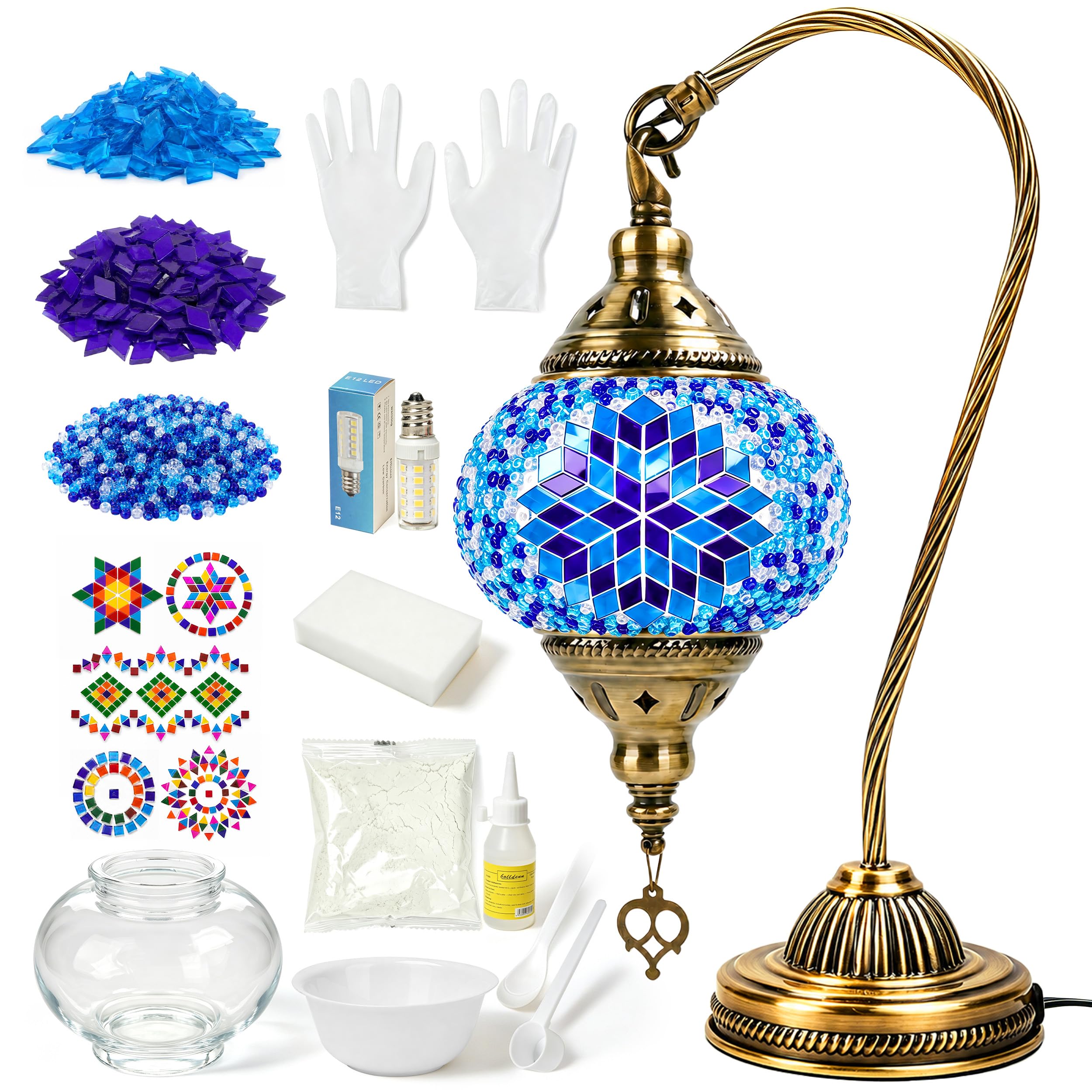 Joyclub Kit fai da te con lampada a mosaico turco per adulti, adatto ai