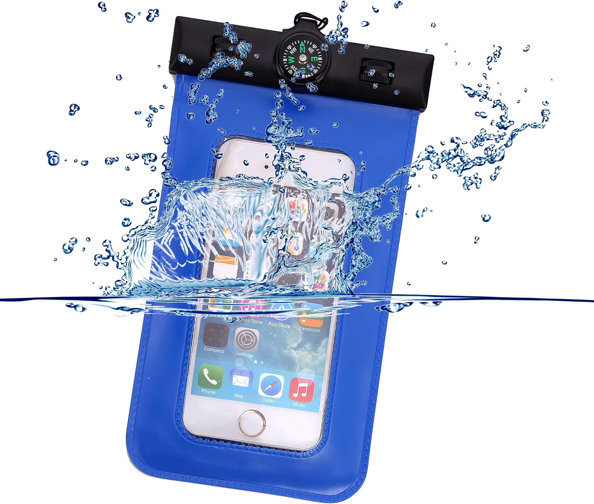 WODISON Waterproof Wallet case Diving Cover for 4.7” 5.5” iPhone 6 Plus, iPhone 5, Galaxy S5, iPod, MP3
