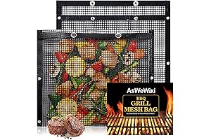 2 PCS Kona Mesh Grill Bags for Outdoor BBQ & Grills