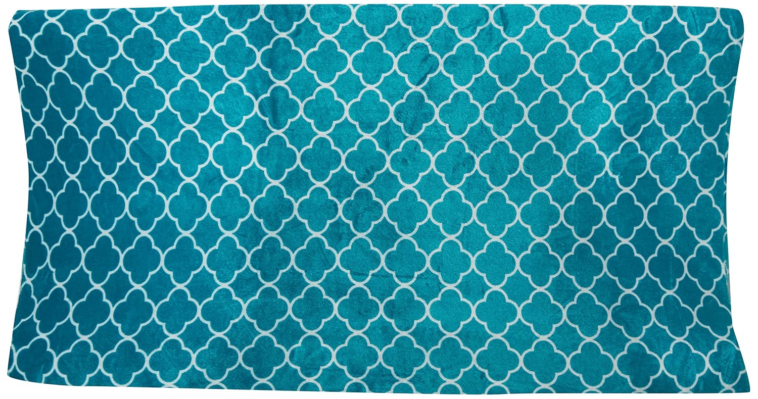 Summer Ultra Plush Changing Pad Cover, Teal Medallion