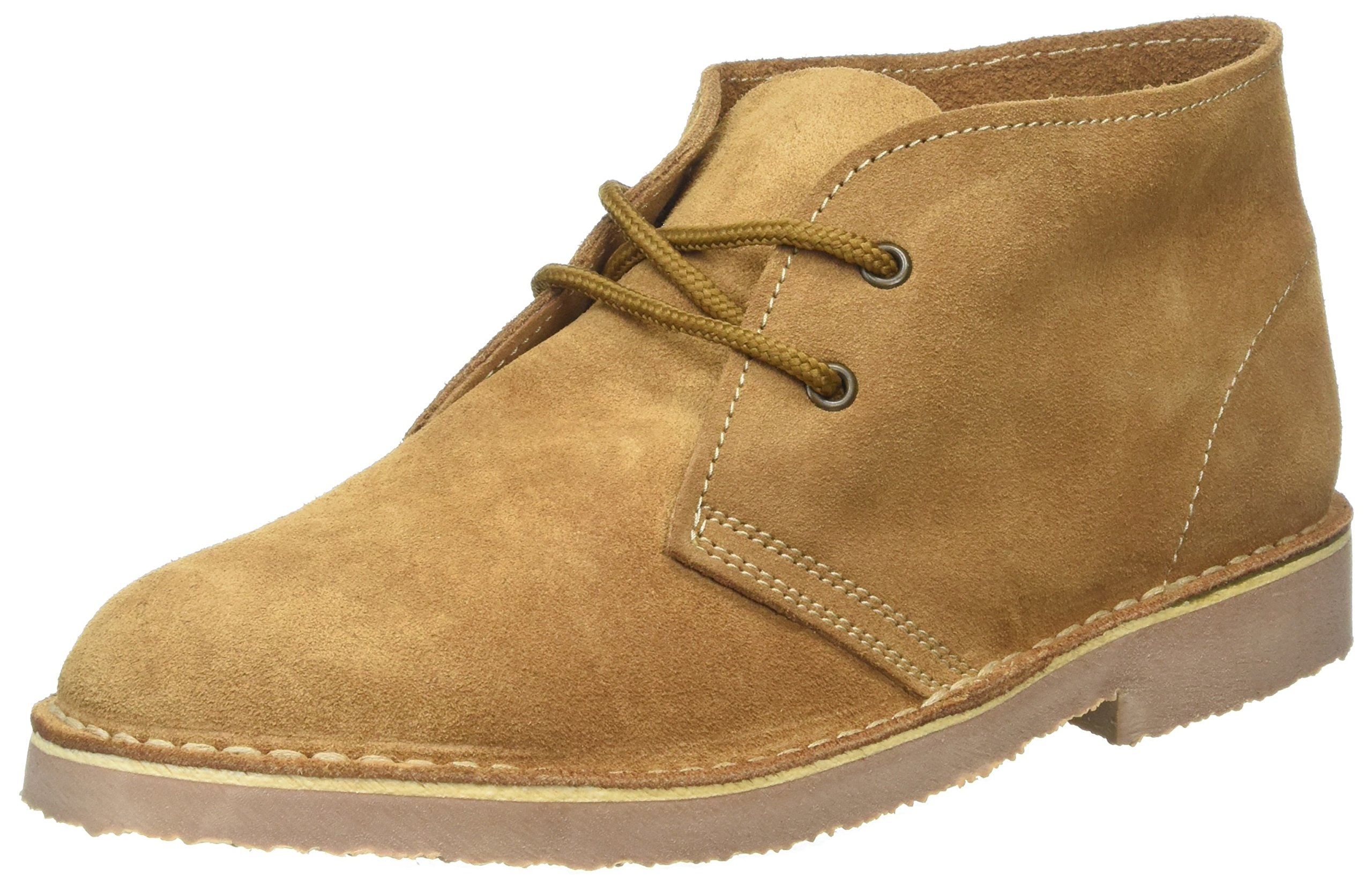 Desert Boots Men Roamers Mens Real Suede Round Toe Unlined