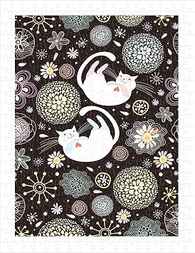 Pintoo Jigsaw Puzzles 500 Piece for Adults - Dream Cat Beautiful Plastic Puzzle for Home Decor Zero Dust Easy Storage