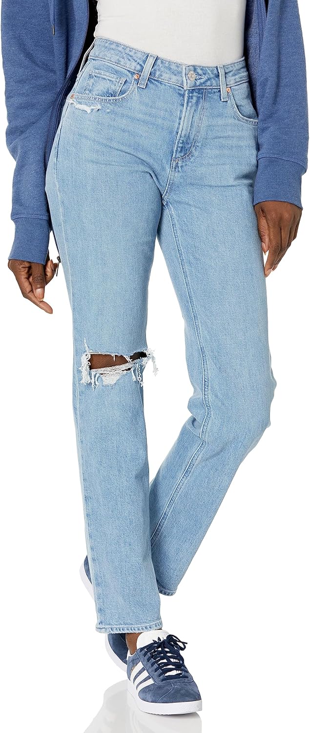 PAIGE Women's Noella 30" Boyfriend Fit High Rise in Starcourt Destructed