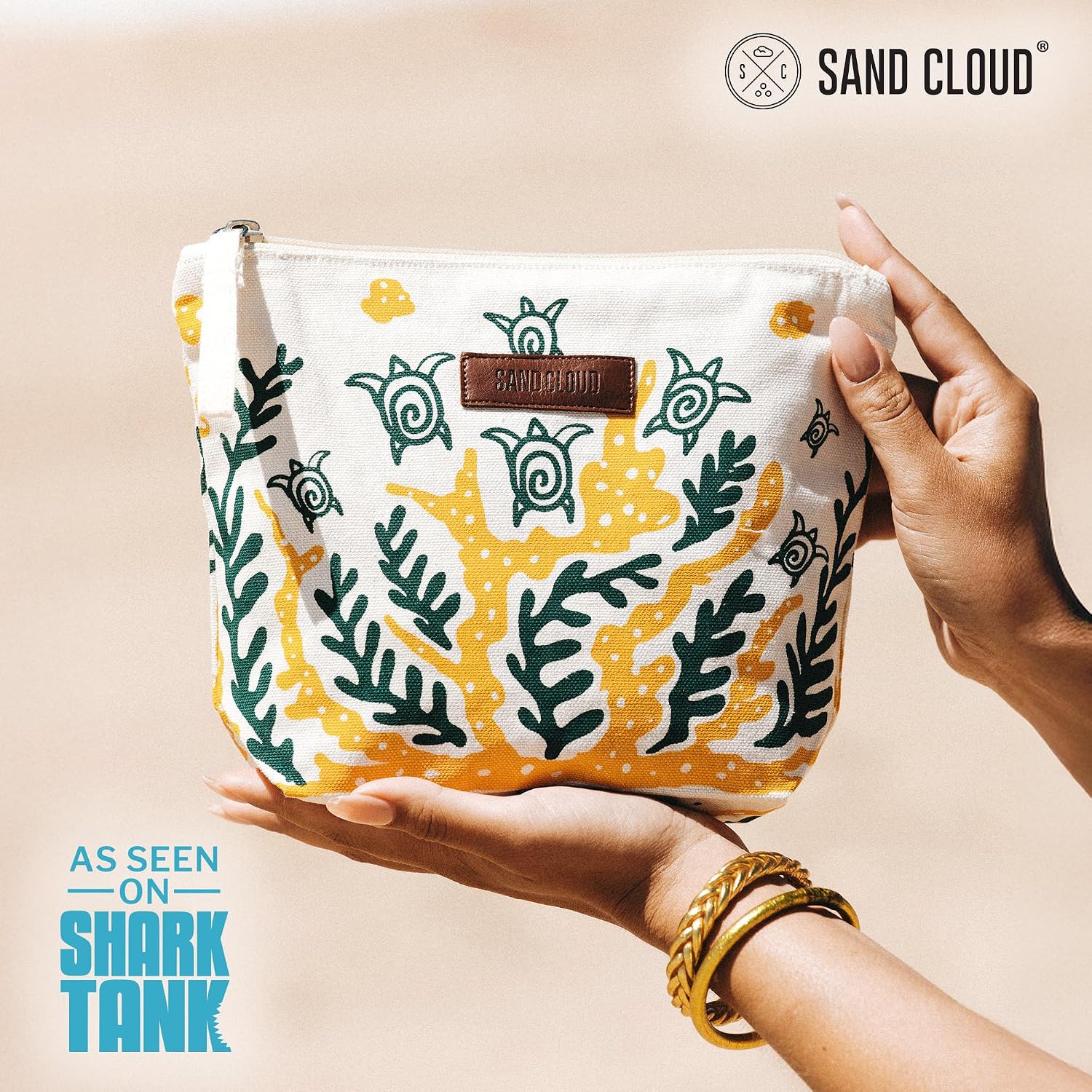 Sand Cloud Canvas Beach Tote Bags for Women