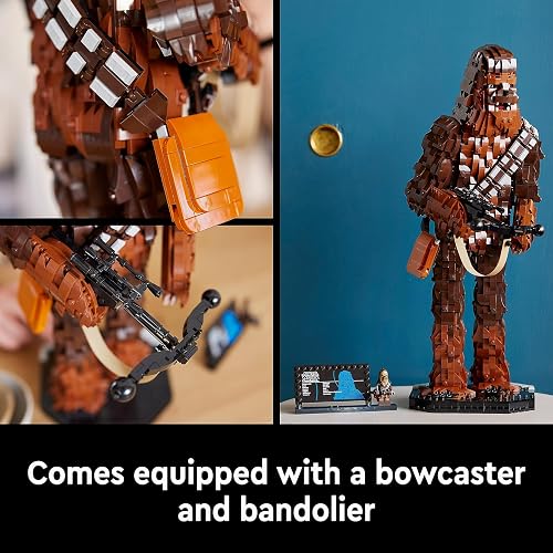 LEGO Star Wars Chewbacca Set, Collectible Wookiee Figure with Bowcaster and Minifigure, Return of the Jedi 40th Anniversary Model Kit for Adults, Father's Day Treat, Gift for Men & Women 75371 - 5