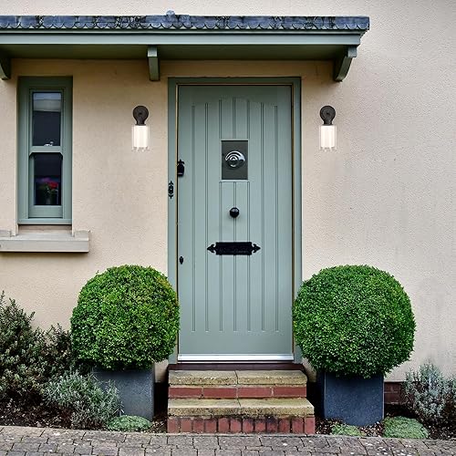 Vista 29 de Design House 587238 Jelly Jar - Lámpara de techo empotrada para interiores y exteriores, bronce aceitado (paquete de 2)