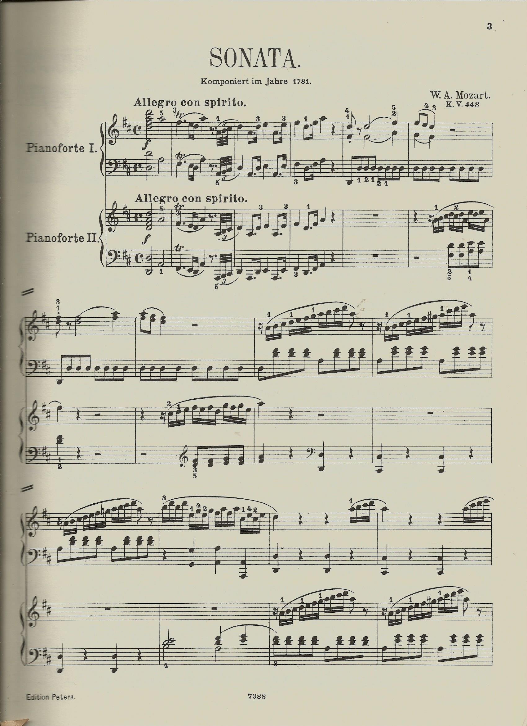 Violinkonzert in D (Adelaide-Konzert). Versailles 1766. Erstmalig herausgegeben von Marius Casadesus mit je drei Kadenzen von Paul Hindemith und MAx Kaempfert. Klavierauszug Partitut / Orchesterstimmen / Doubletten. (Edition Schott 2290)