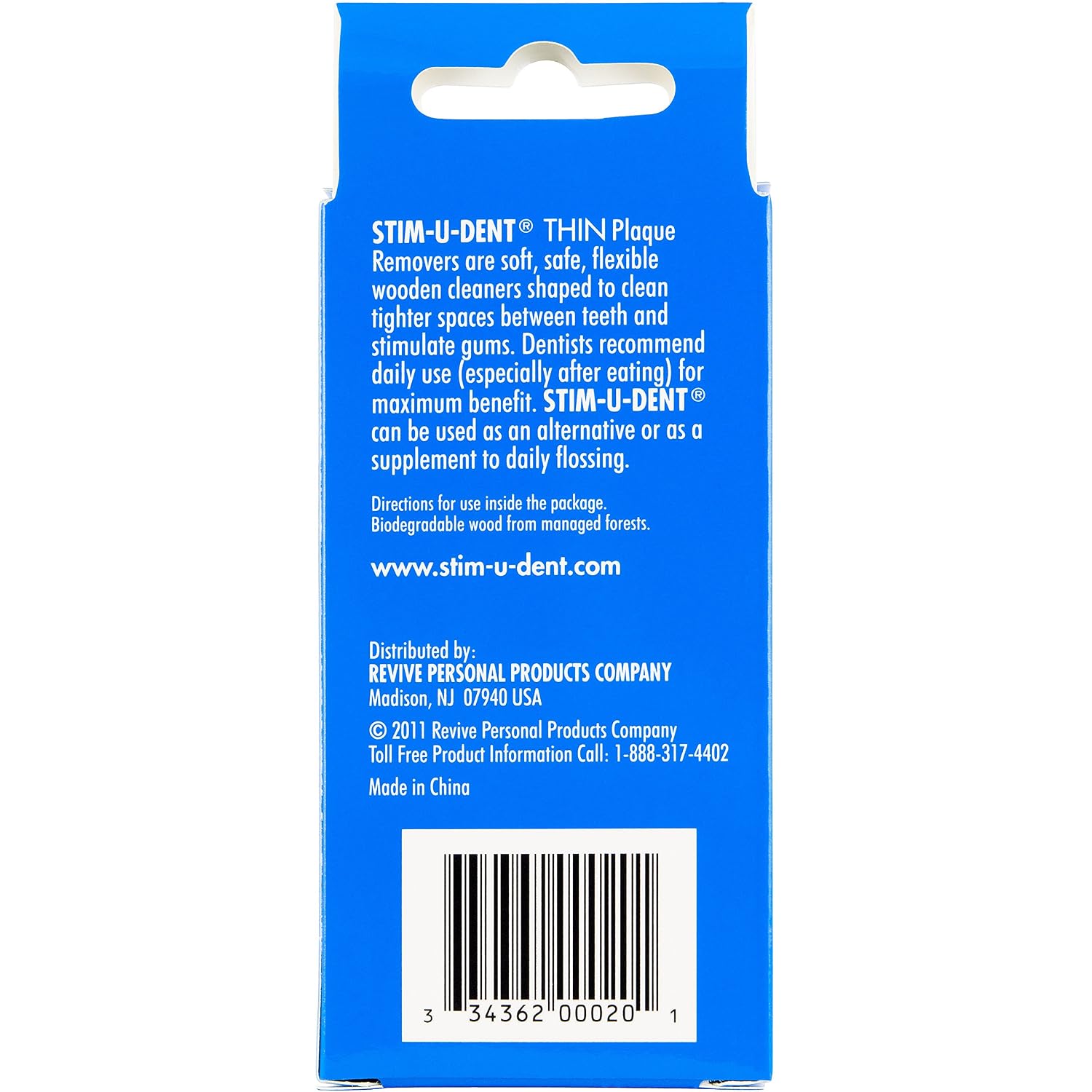 Natural Dentist Stim-U-Dent Dental Picks (Thin), 160 Count Each (Pack of 6)