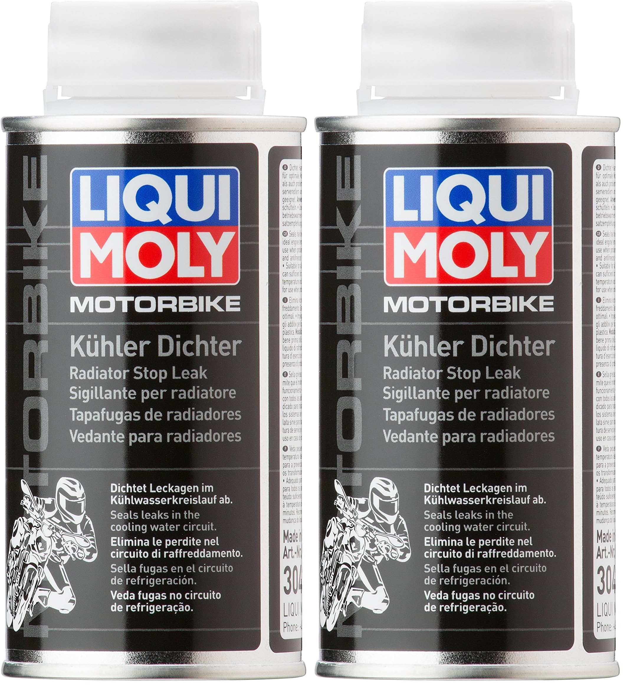 Liqui Moly Motorbike Kühlerdichter | 125 ml | Motorrad Kühleradditiv | Art.-Nr.: 3043 (Packung mit 2)
