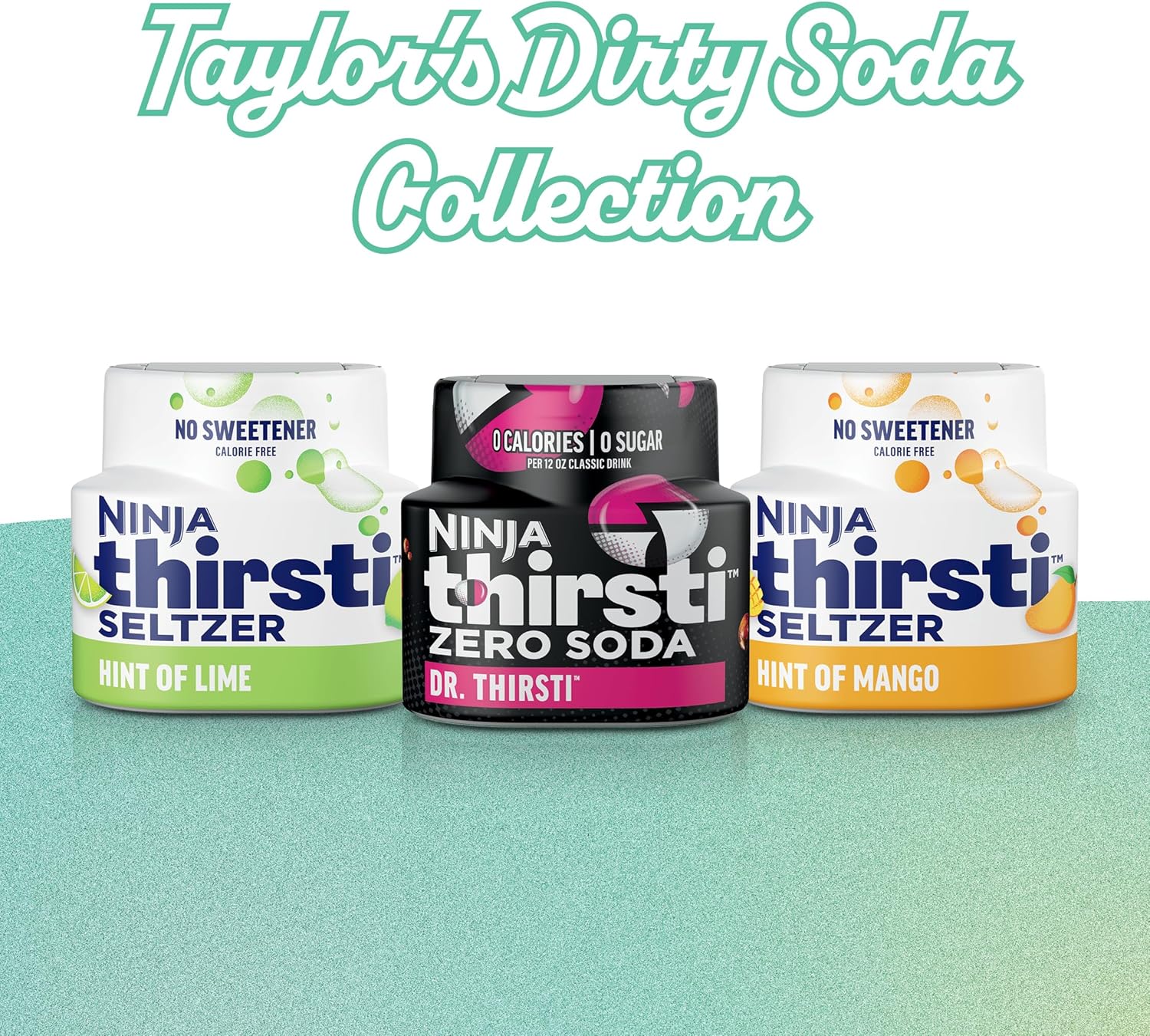 Ninja Thirsti™ Dirty Soda Flavor Variety Pack, ZERO SODA, Classic Soda Flavors, Sparkling or Still, Zero Calories, Zero Sugar, Makes 17, 12oz drinks, 3 Pack, WCFTAYFP - Image 2