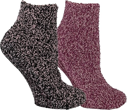 Dr. Scholl's - Calcetines de spa mullidos para mujer, acogedores, de corte bajo, con infusión de lavanda y vitamina E, 2 y 3 pares