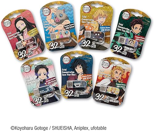 Miniatura 7 de Verbatim Edición limitada oficial de 32 GB Demon Slayer Kimetsu no Yaiba Thumb Drive - Giyu Tomioka - Diseño de anime USB 3.0 Flash Drive