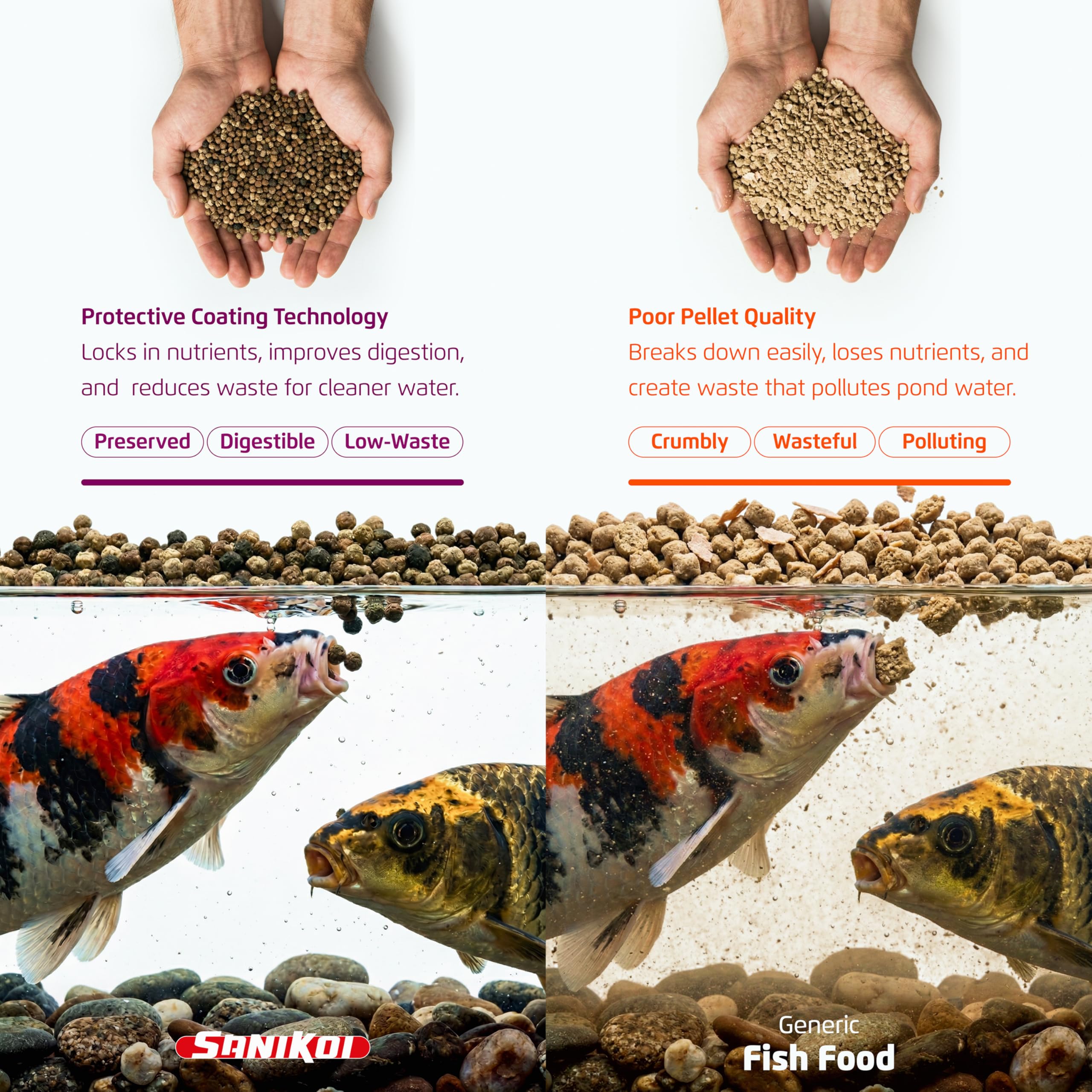 Comida Flotante Sanikoi Colour Hi-Grow para Peces de Estanque, 4700 g