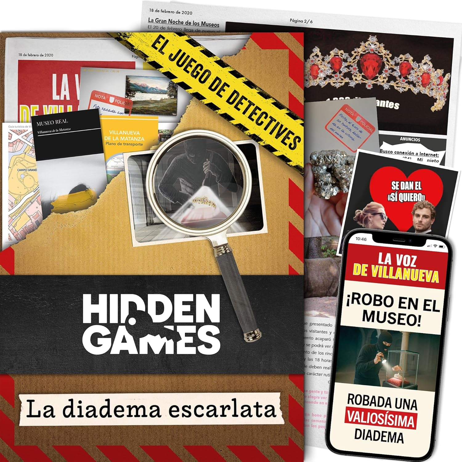 #Juegodemesa Hidden Games El juego de detectives: La diadema escarlata por 19,90€
