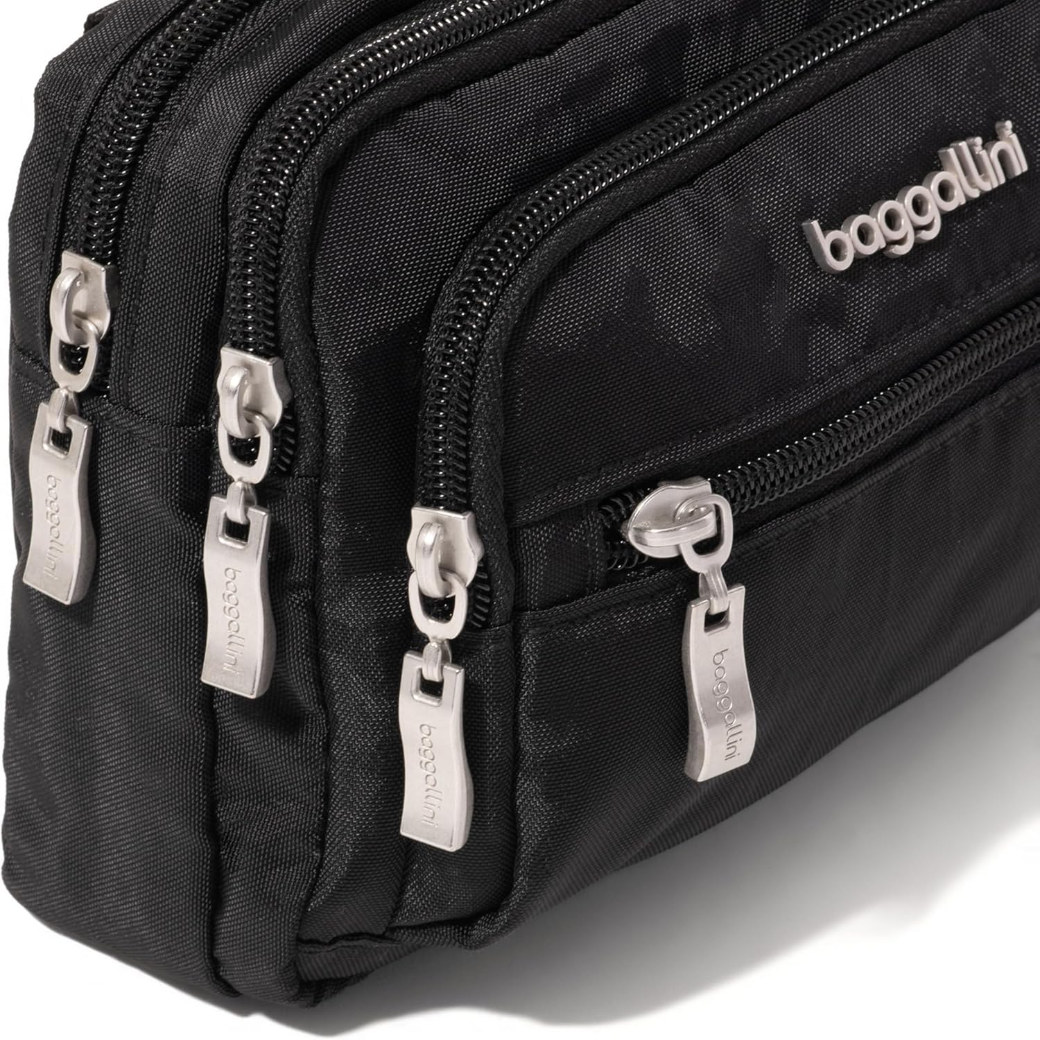 Baggallini Triple Zip Small Crossbody Bag for Women - 8x6 Lightweight Convertible Fanny Pack Belt Bag - Image 10