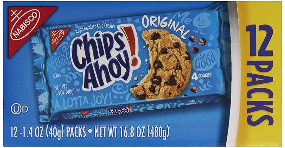 Chips Ahoy! Original Chocolate Chip Cookies, 12 ct, 1.4 oz