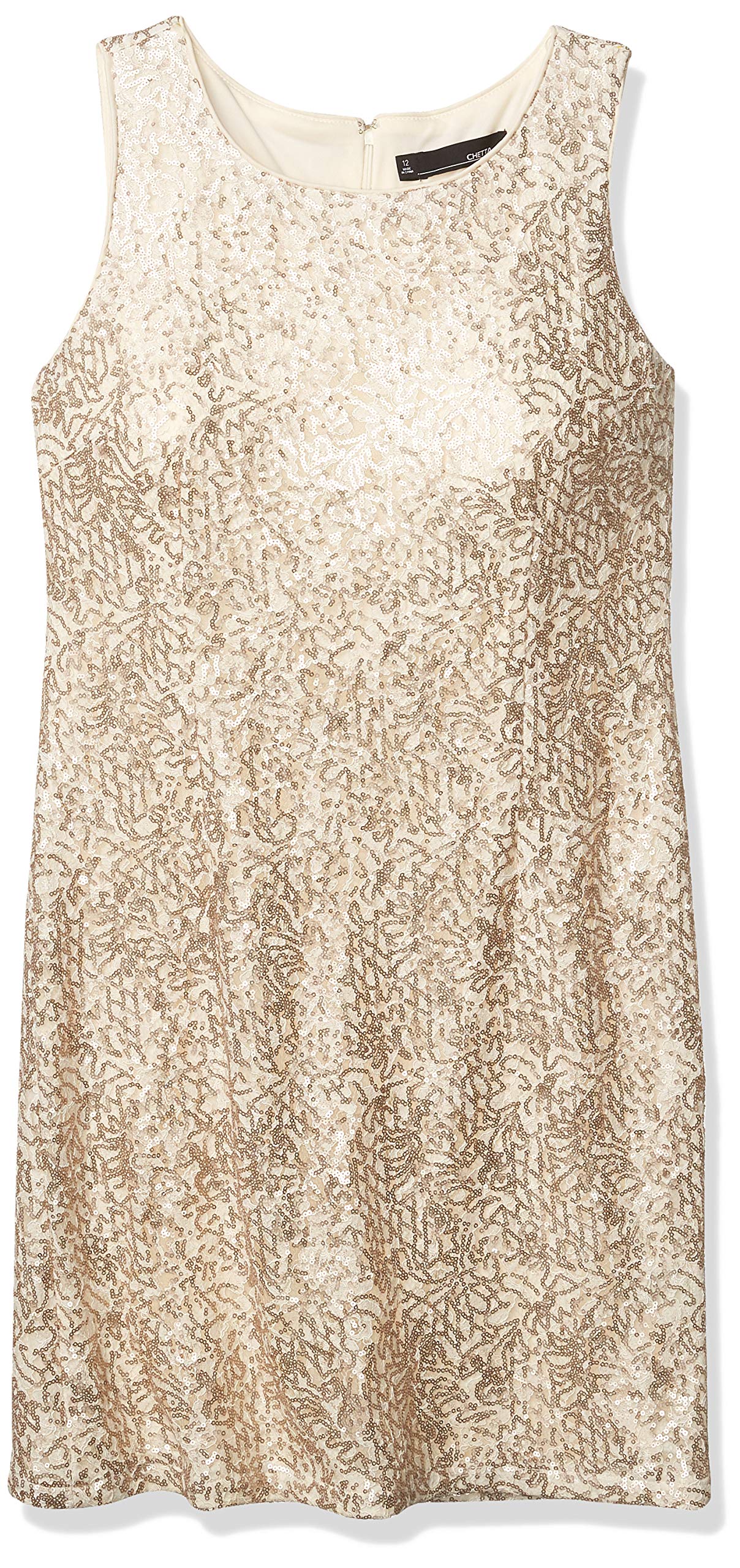 Chetta B Women's Sequin Lace Shift Dress