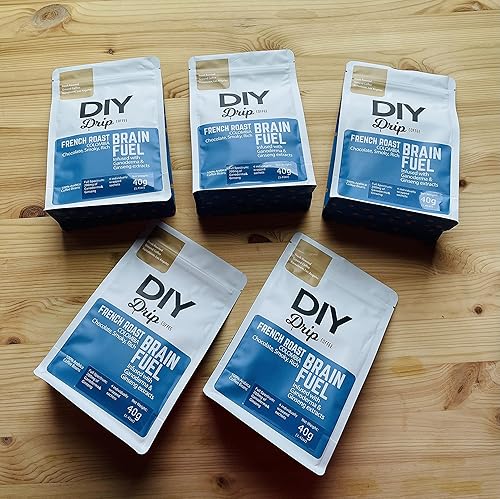 Miniatura 4 de DIY Drip Coffee Brain Fuel, French Roast Colombia, Single Serve - 5 PAQUETES x 4, 7.05 oz, $1.50 por porción. COMPRE 2 CANTIDAD O MÁS OBTENGA $5