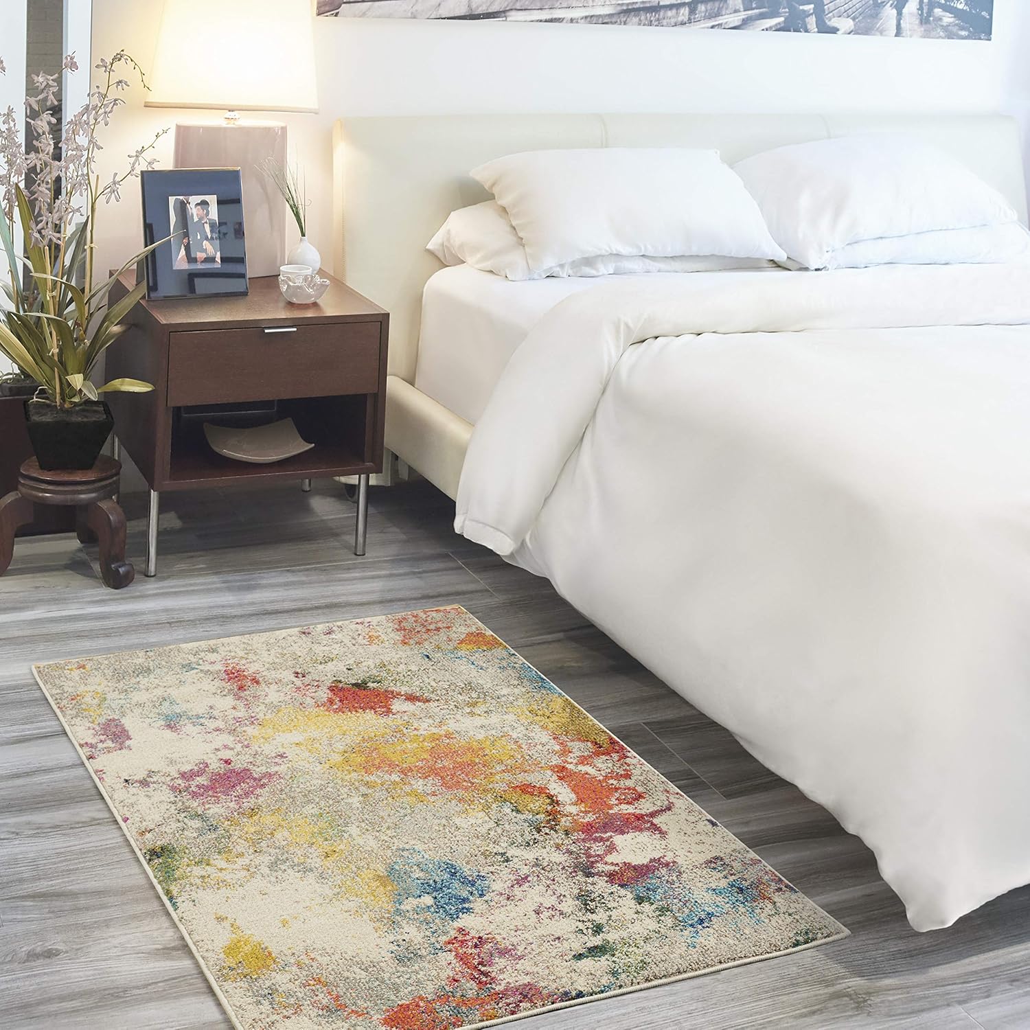 Nourison Home Celestial Ivory Multicolor 3' x 5' Area Rug - Easy Clean, Non Shedding, Bed Room, Living Room, Dining Room, Kitchen (3' x 5')