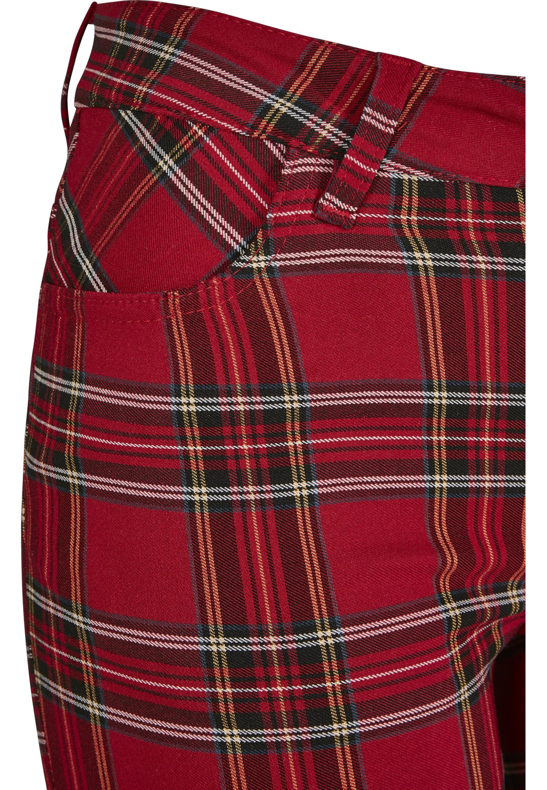 Urban Classics Damen Ladies Skinny Tartan Pants