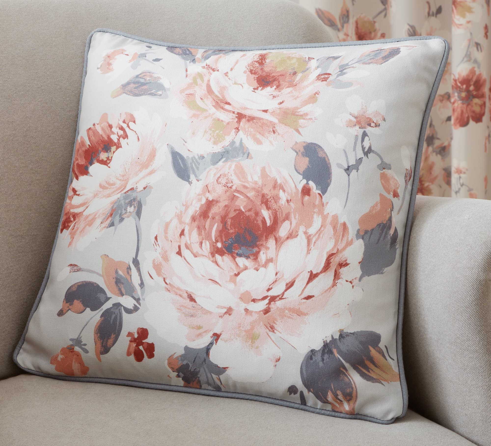 Dreams & Drapes Design - Charity - Cushion Cover - 43 x 43cm in Coral