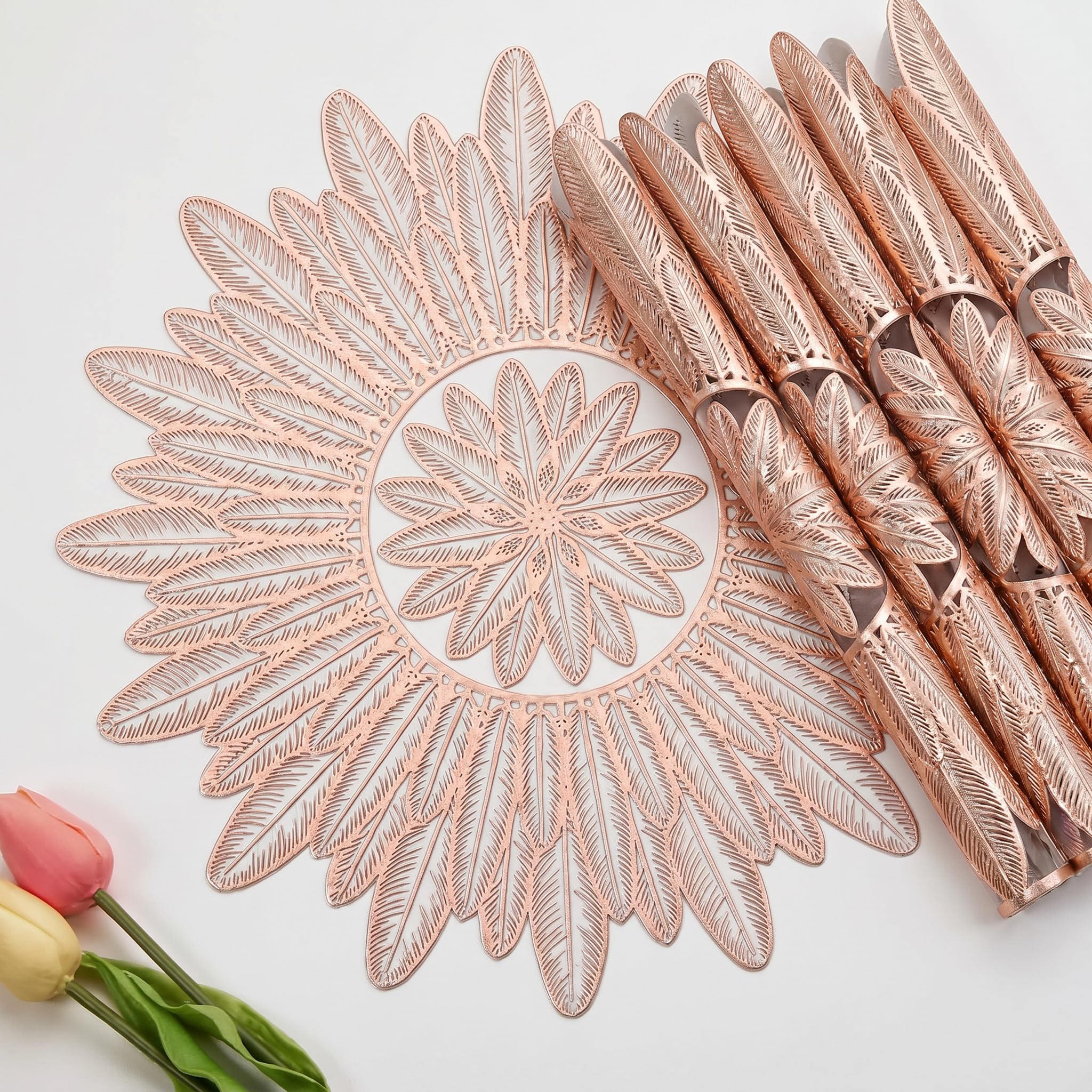 Gold Leaf Placemats - Waterproof & Heat Resistant -28