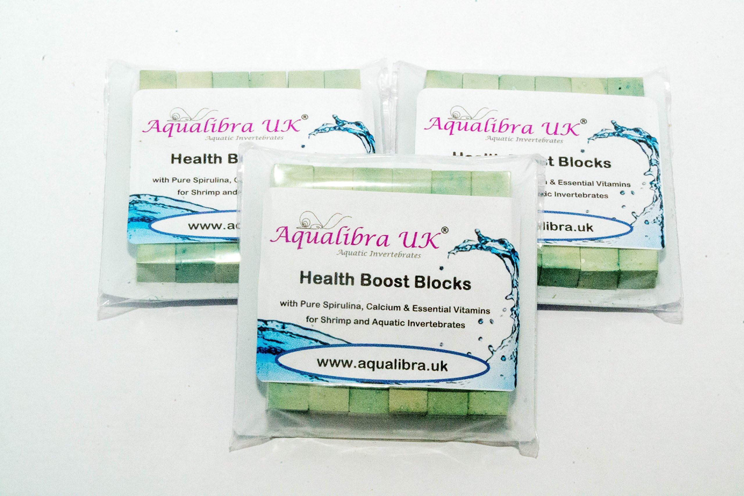 AQUALIBRA UK MICRO 1g HEALTH BOOST BLOCKS for shrimp and invertebrates (Pack of 36 x 1g Blocks)